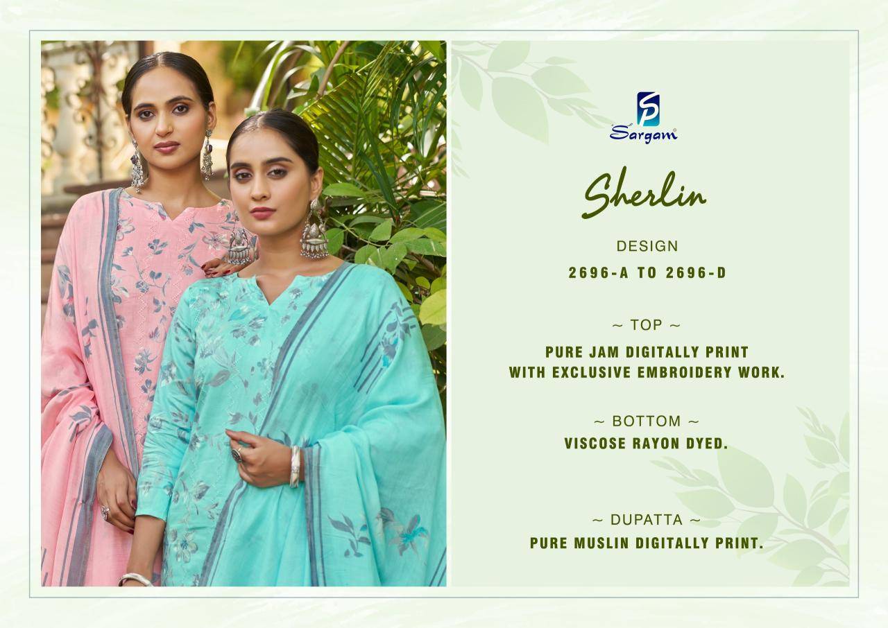 Sargam sherlin Dress materials wholesale suppliers